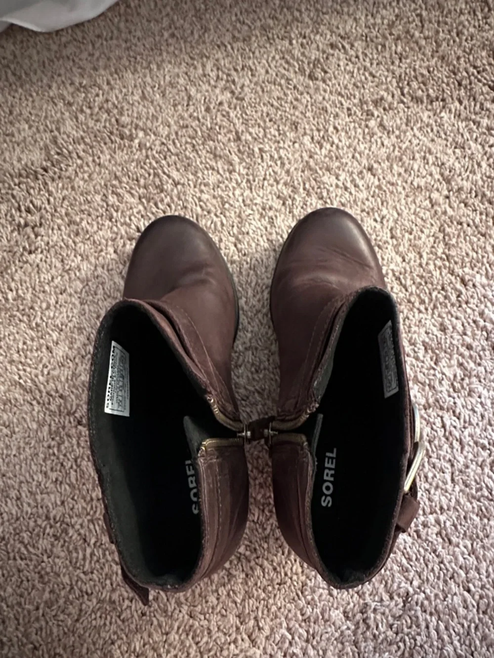 Sorel Women's Joan of Arctic Wedge II Buckle Boots size 7.5